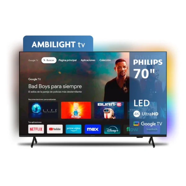 Televisor Philips 70″ UHD Google Tv